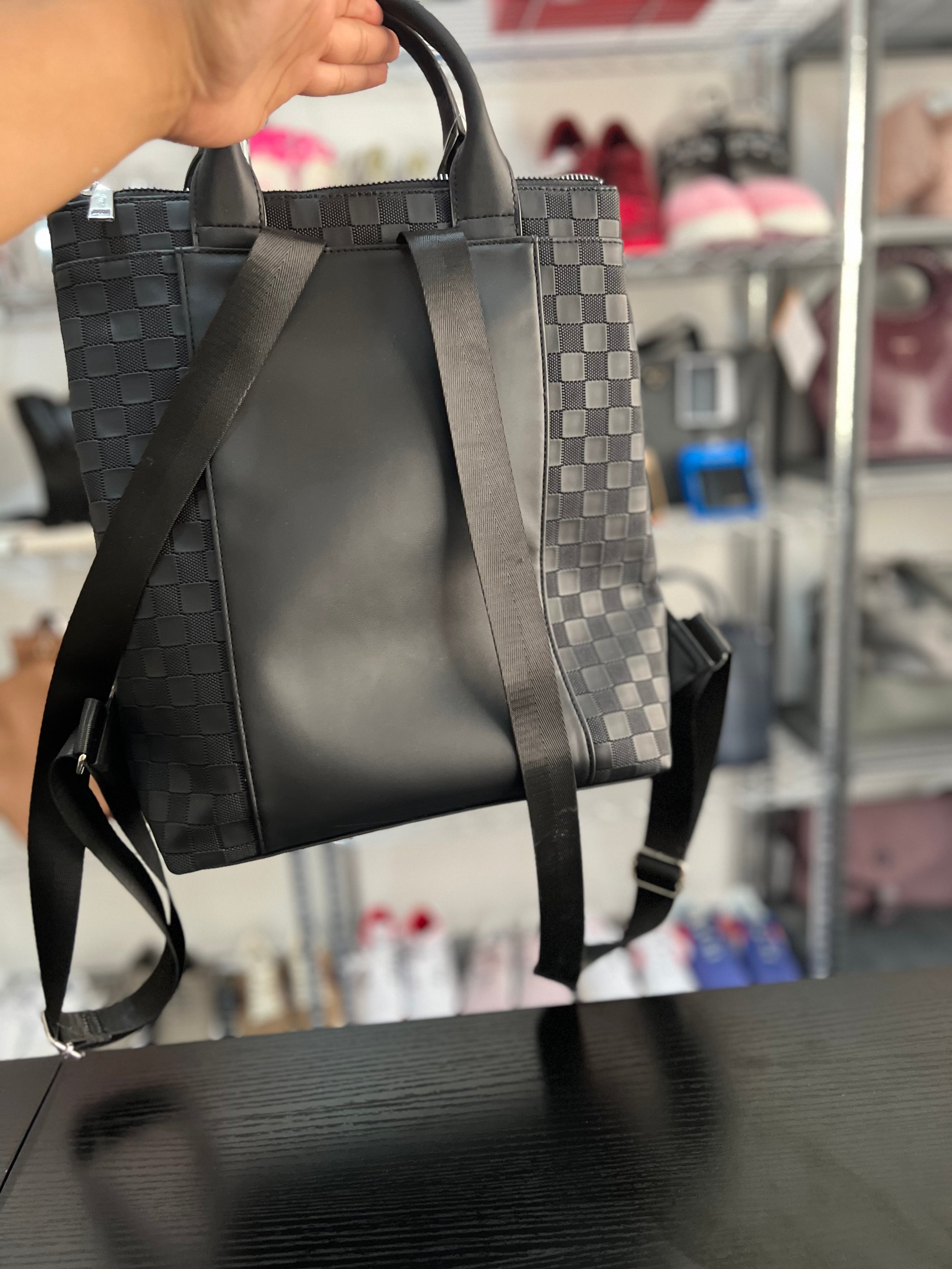 Bolsa Backpack Tote Nautica Negra – Original Americana
