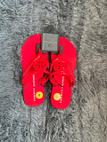 Tommy Hilfiger Sandalias Flip-Flop Rojas Logo TH – Edición Premium Mujer