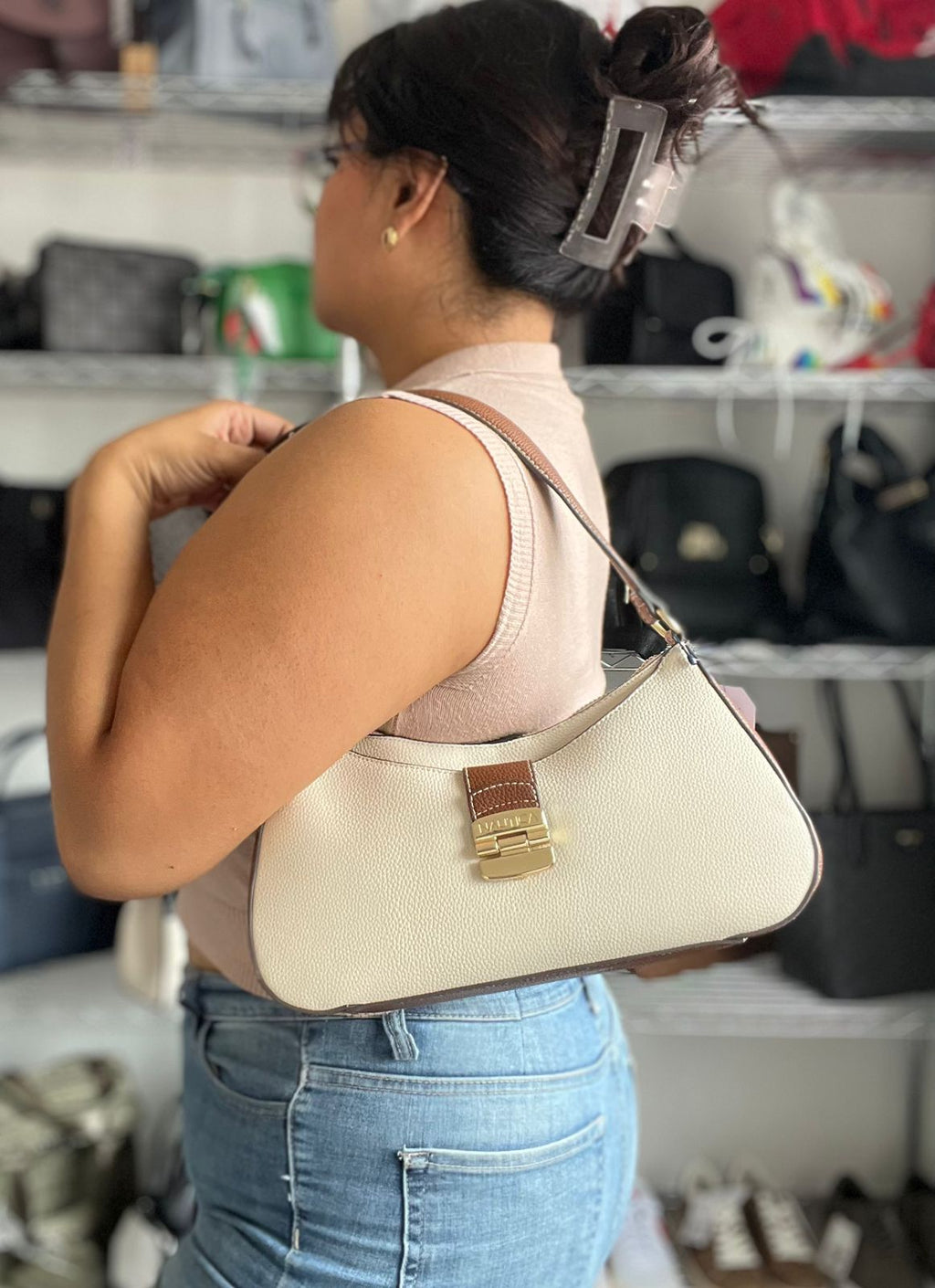 Bolsa Nautica Original Hobo Bicolor Elegante & Casual Premium